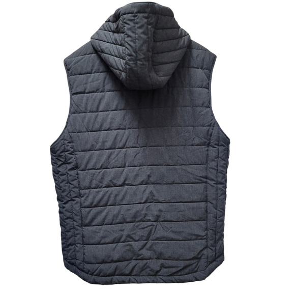 Perry Ellis Men's Quilted Puffer Full-Zip Hoodie Vest Size Large Excellent - Picture 5 of 10